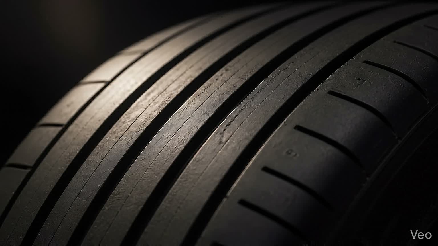 Macro di battistrada con luce radente